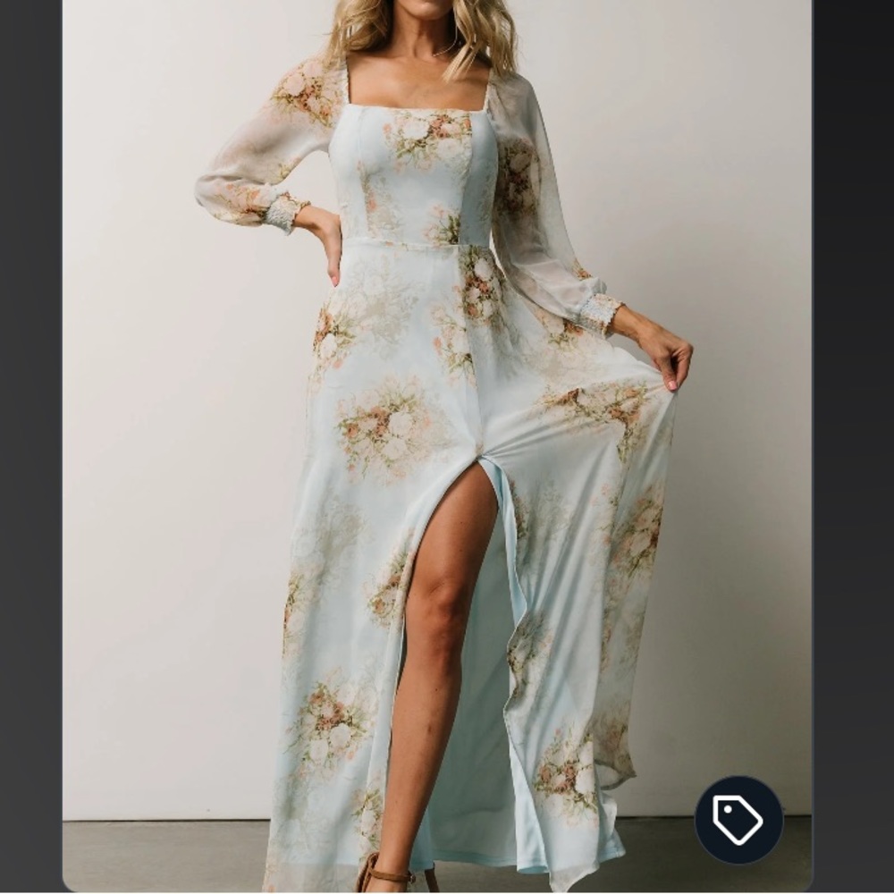 Giselle Maxi Dress | Vintage Blue Floral